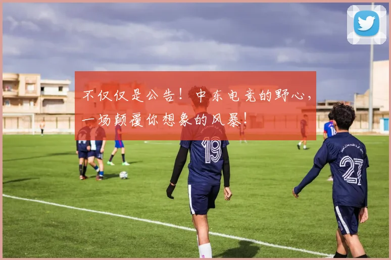 不仅仅是公告！中东电竞的野心，一场颠覆你想象的风暴！